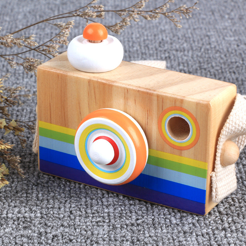 Children's Kaleidoscope Wooden Magic Bee-eye Polygonal Prism